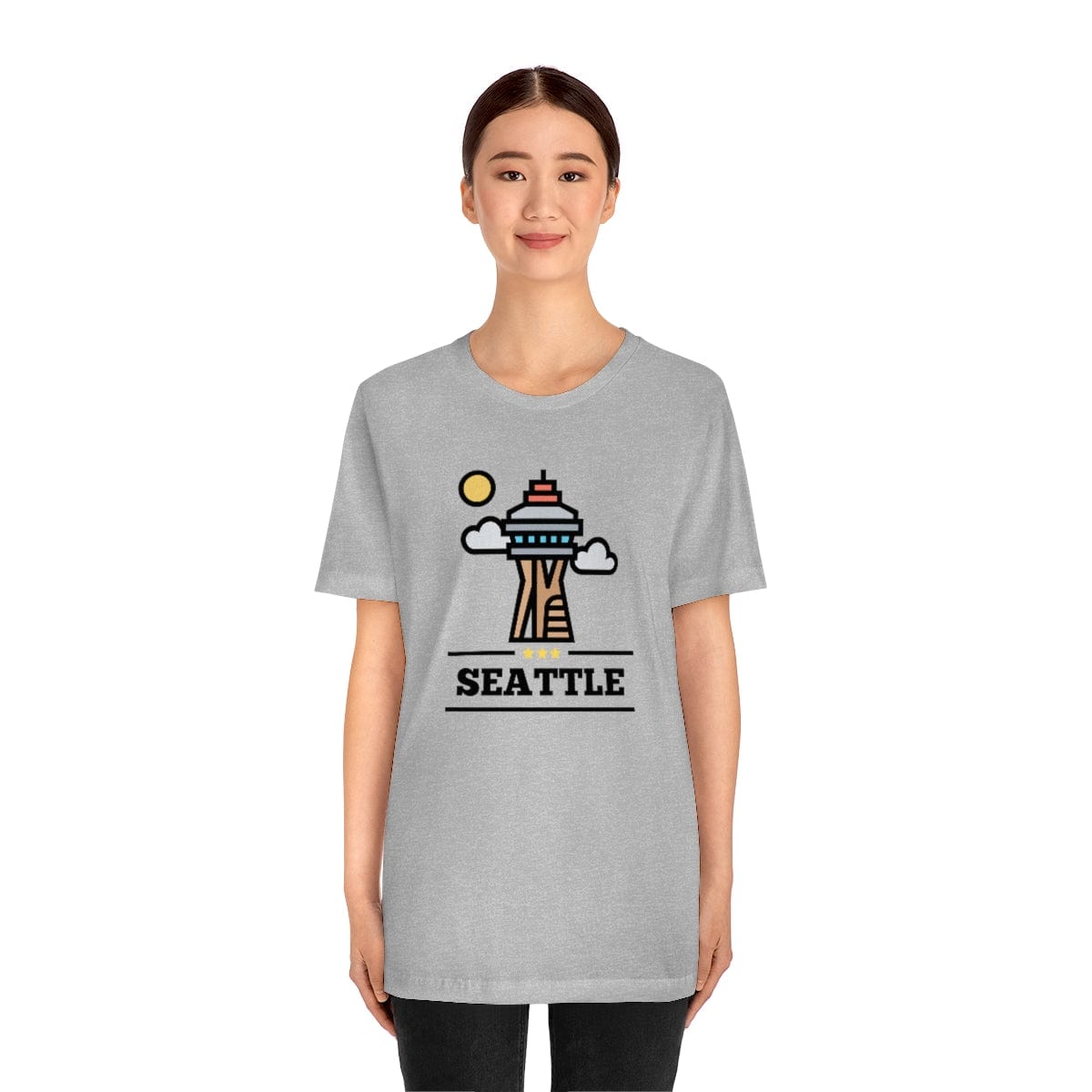 Space Needle Perspective- Short Sleeve Tee