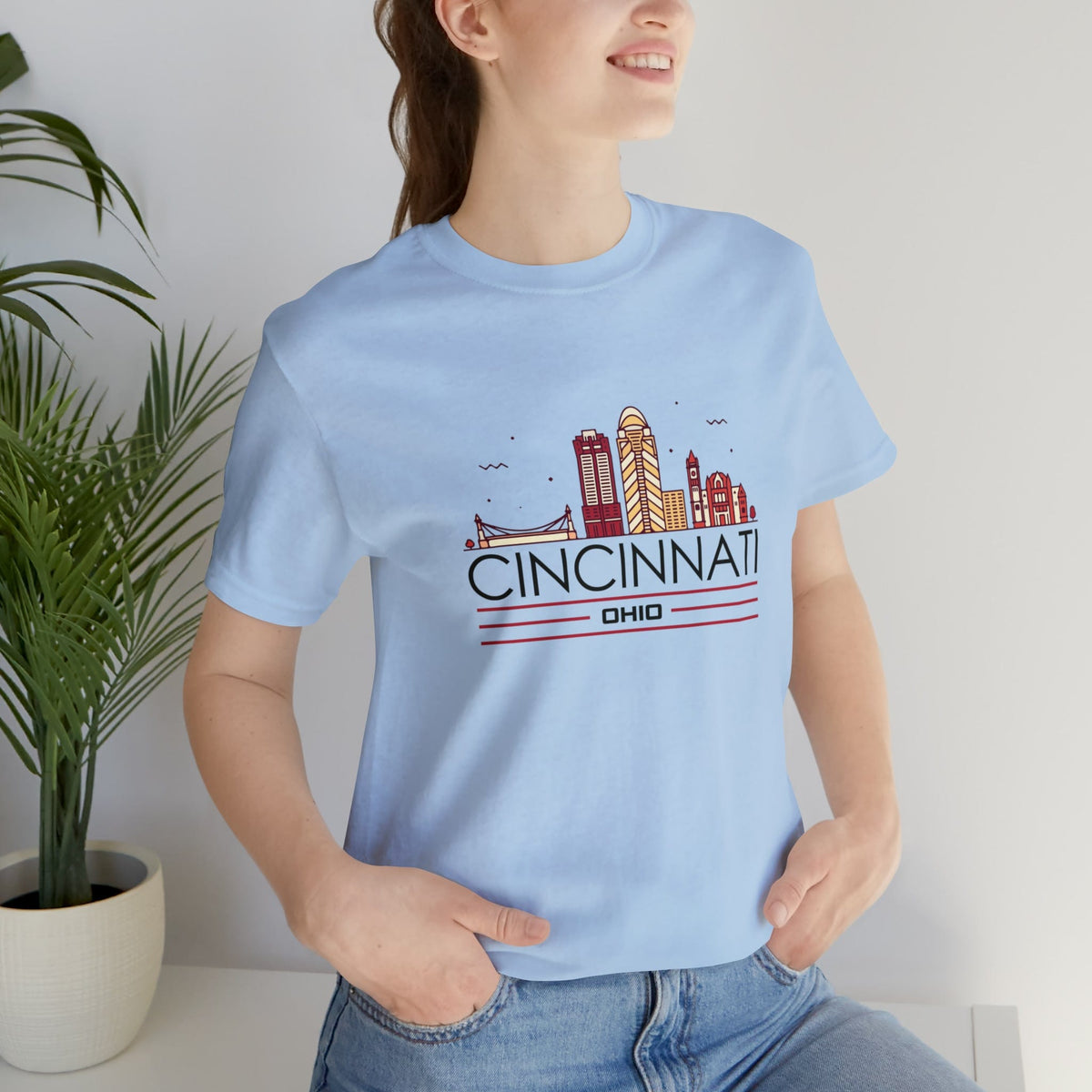 Cincinnati Downtown Glow - Short Sleeve Tee