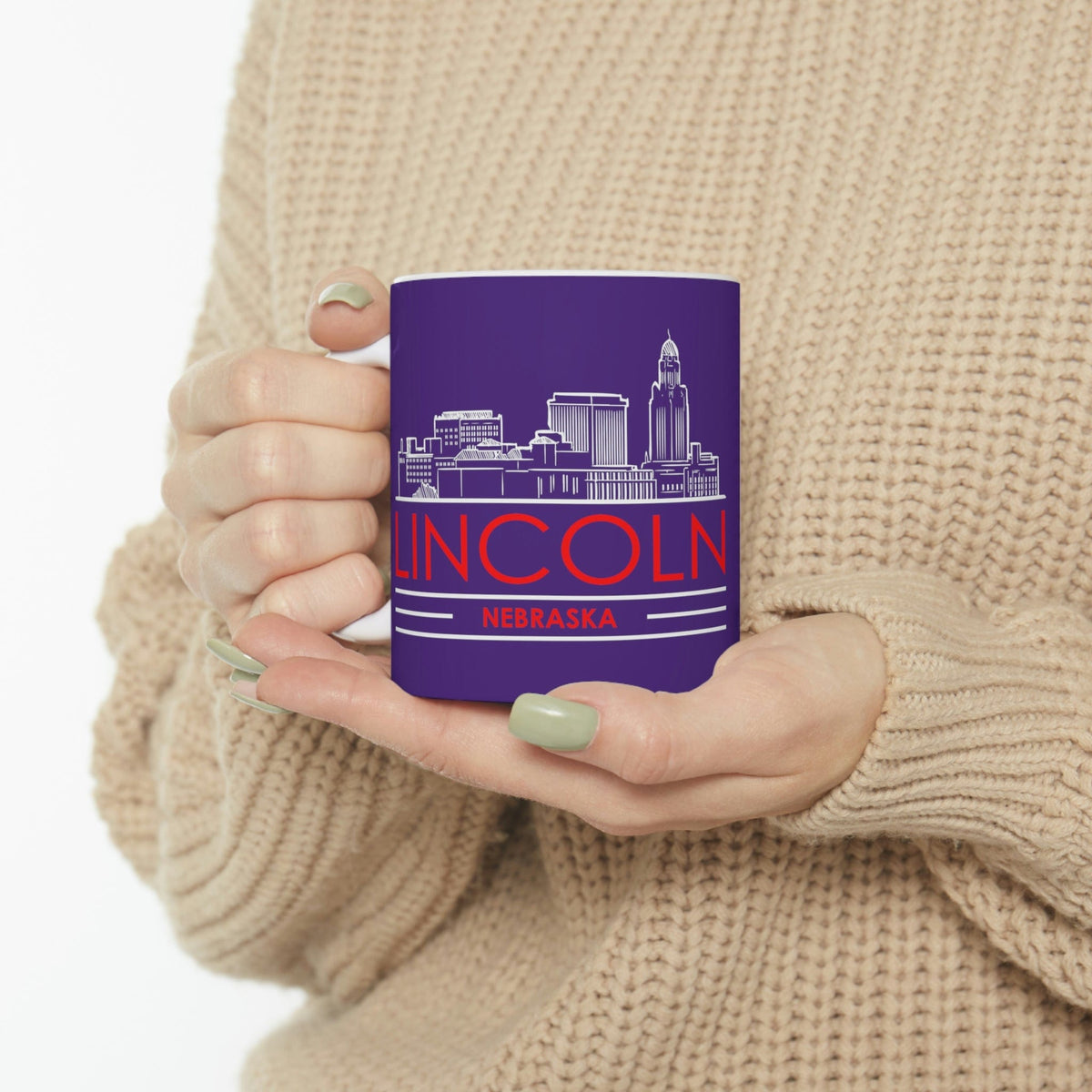 LINCOLN - Awesome Ceramic Mug, Exclusive Design