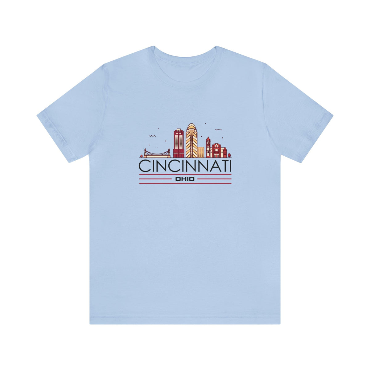 Cincinnati Downtown Glow - Short Sleeve Tee