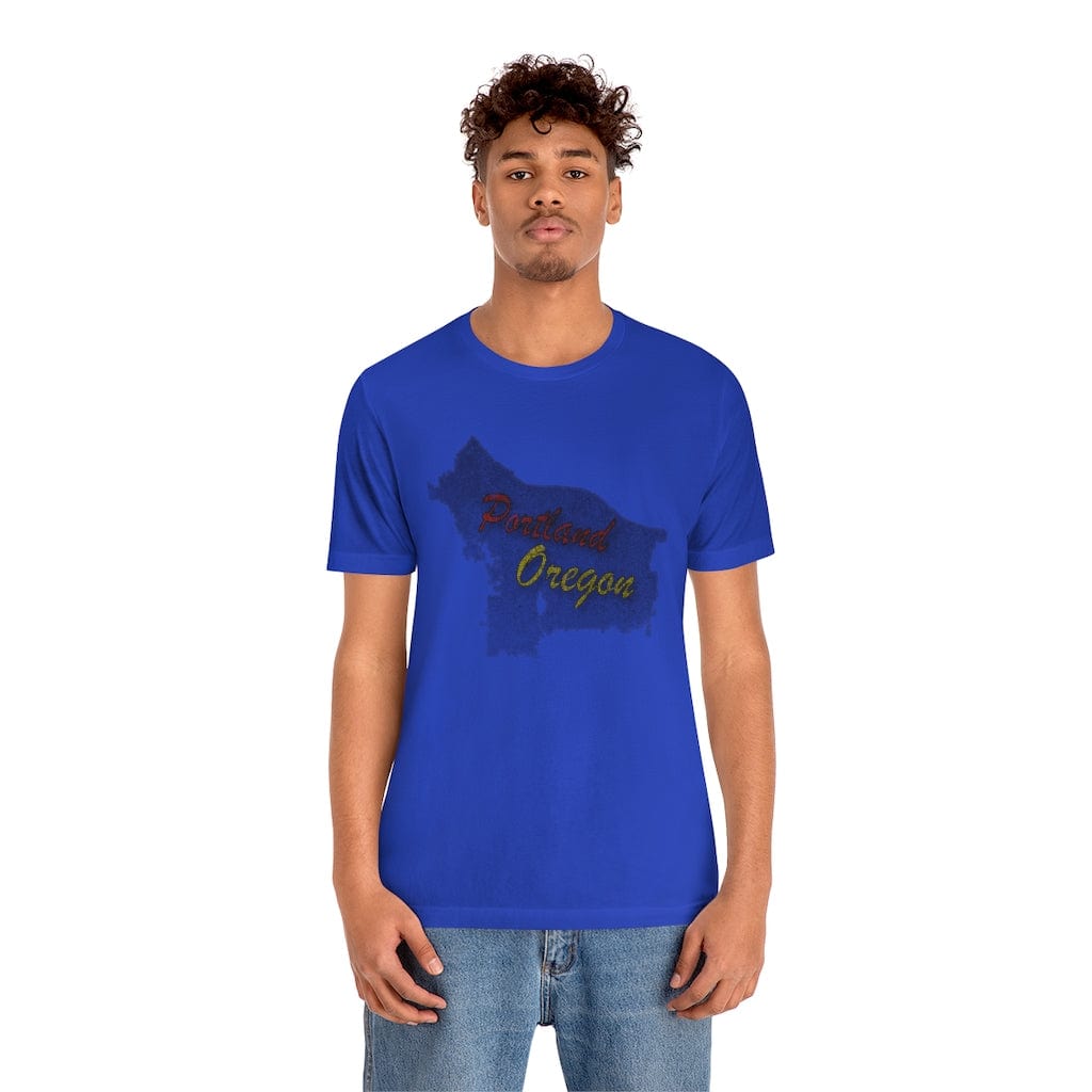 Portland Map - Short Sleeve Tee