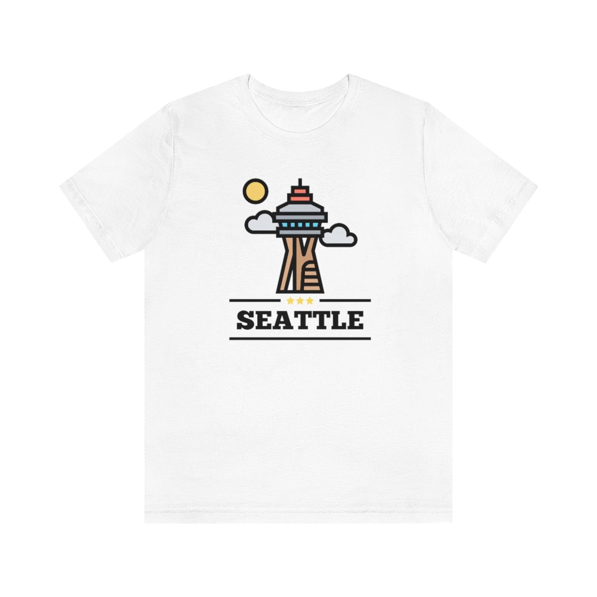 Space Needle Perspective- Short Sleeve Tee