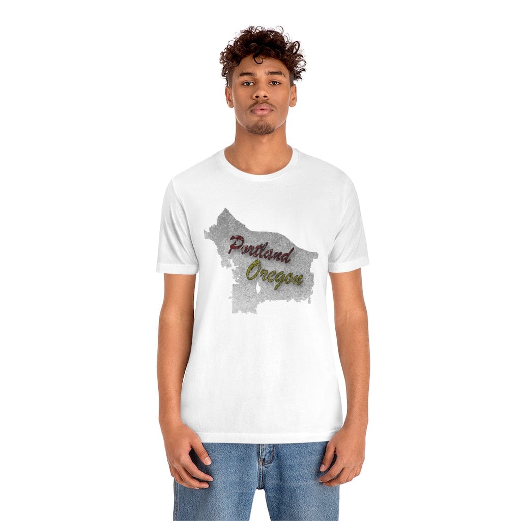 Portland Map - Short Sleeve Tee