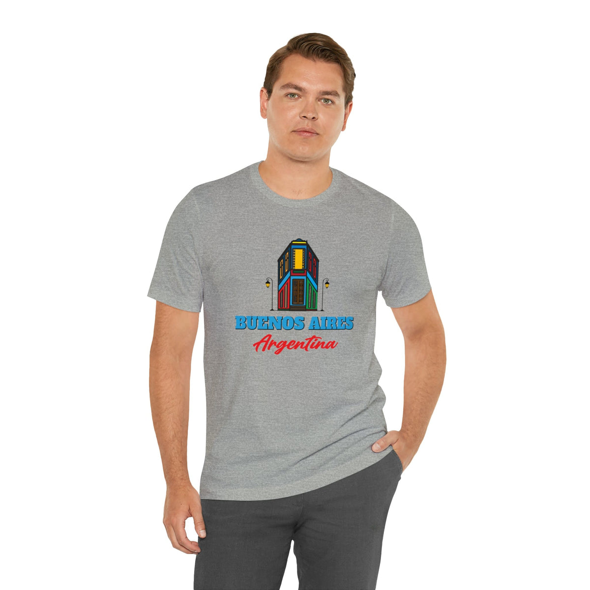 Retro Buenos Aires Landmark - Short Sleeve Tee
