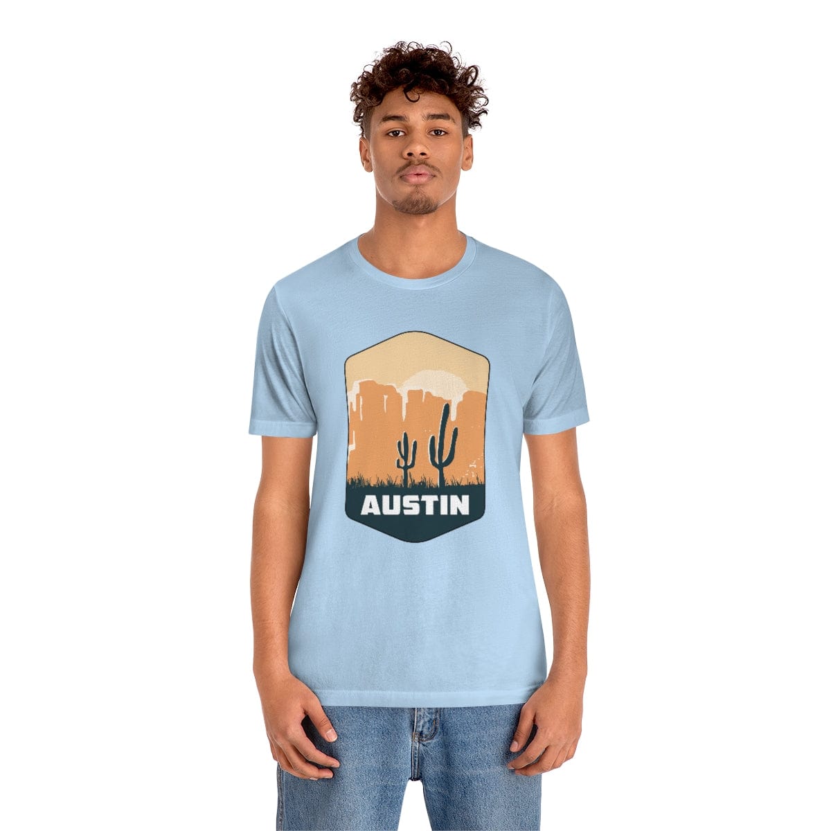 Austin Desertscape Badge- Short Sleeve Tee