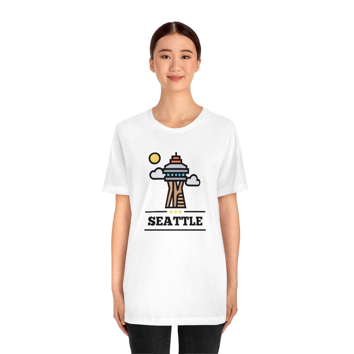 Space Needle Perspective- Short Sleeve Tee