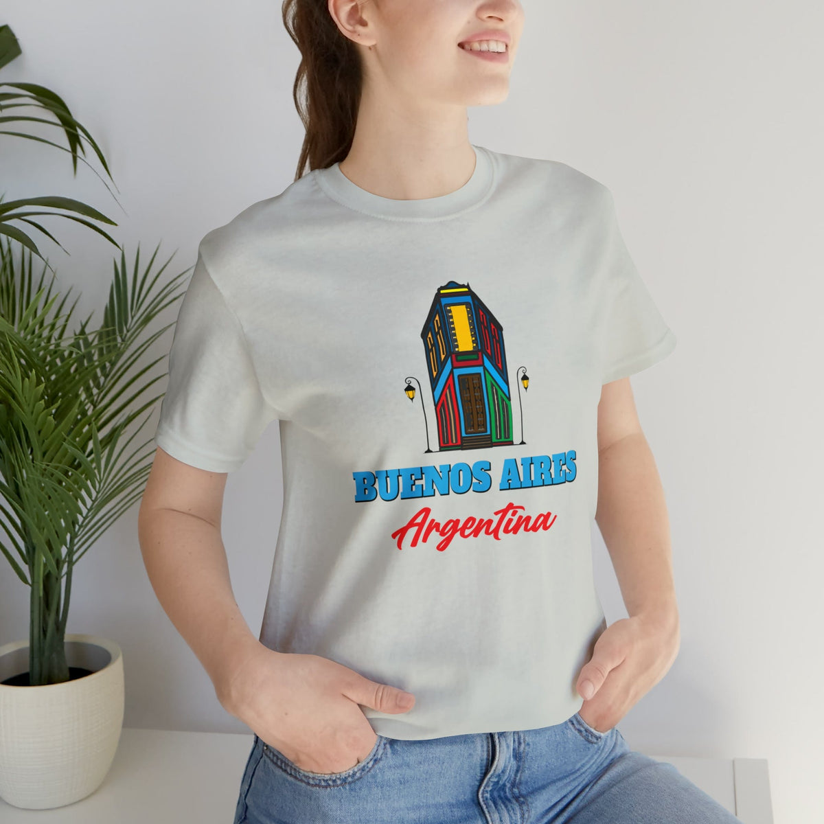 Retro Buenos Aires Landmark - Short Sleeve Tee