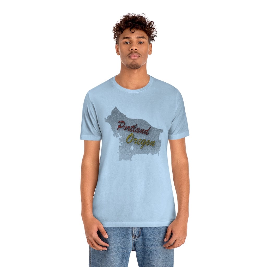 Portland Map - Short Sleeve Tee