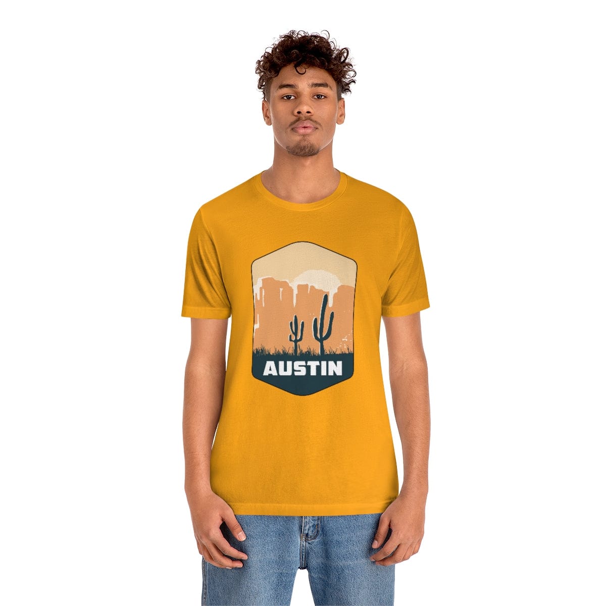 Austin Desertscape Badge- Short Sleeve Tee
