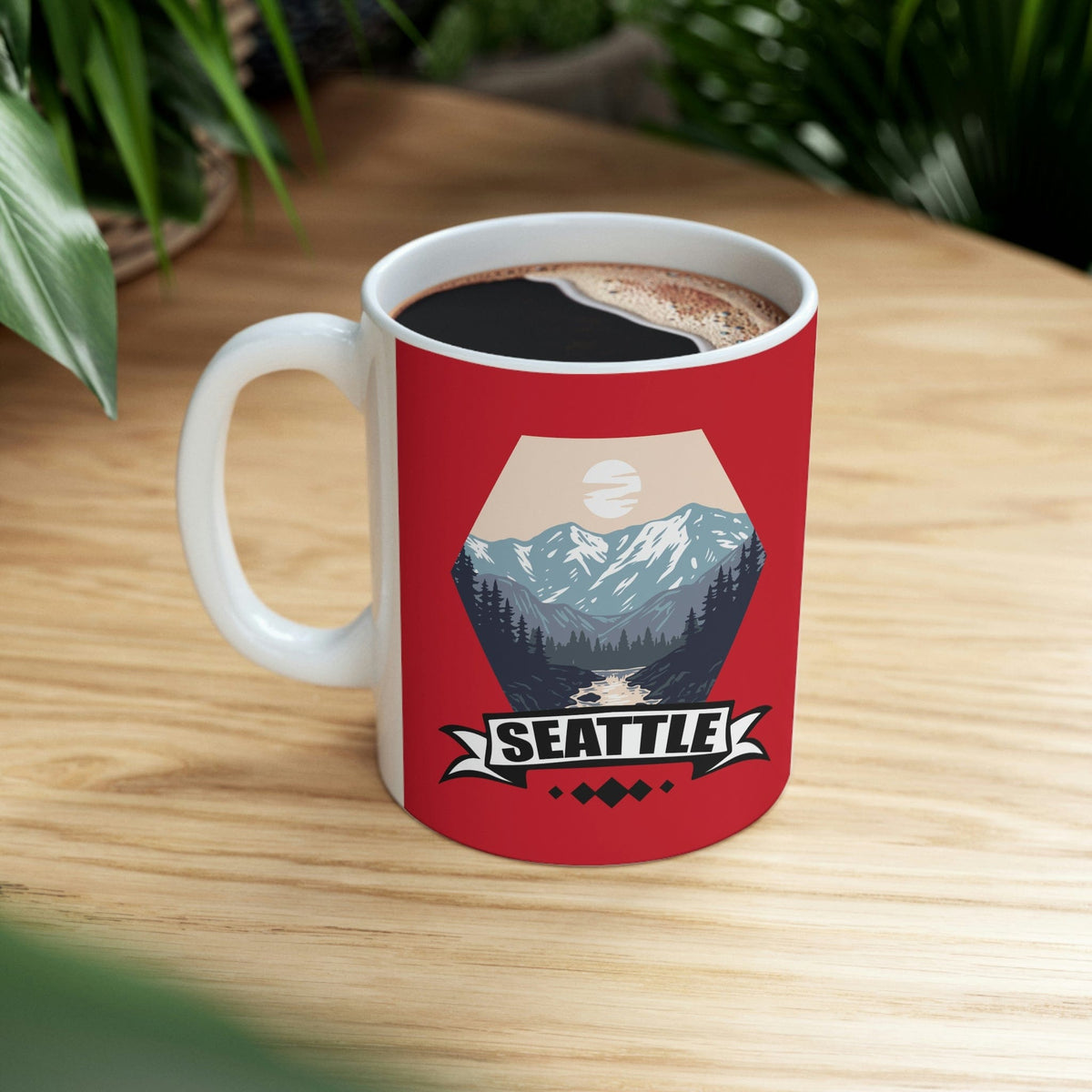 SEATTLE - Awesome Ceramic Mug, Exclusive Design