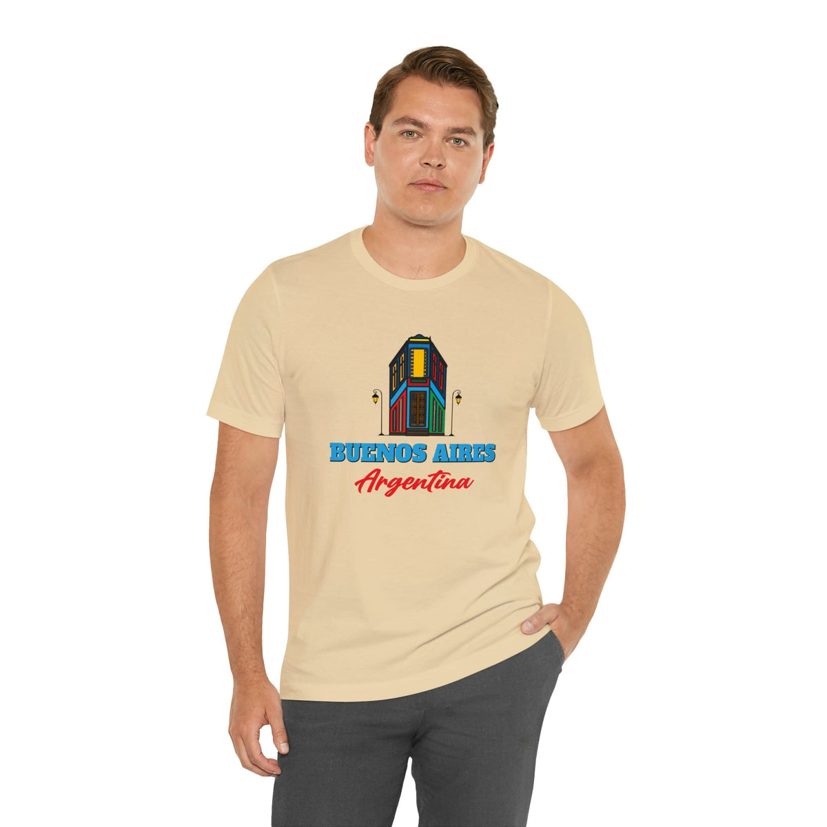 Retro Buenos Aires Landmark - Short Sleeve Tee