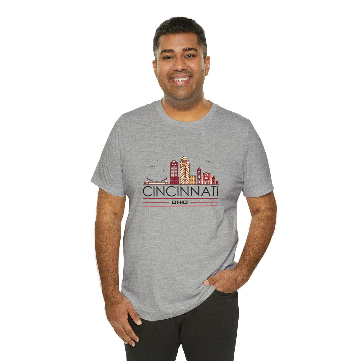 Cincinnati Downtown Glow - Short Sleeve Tee