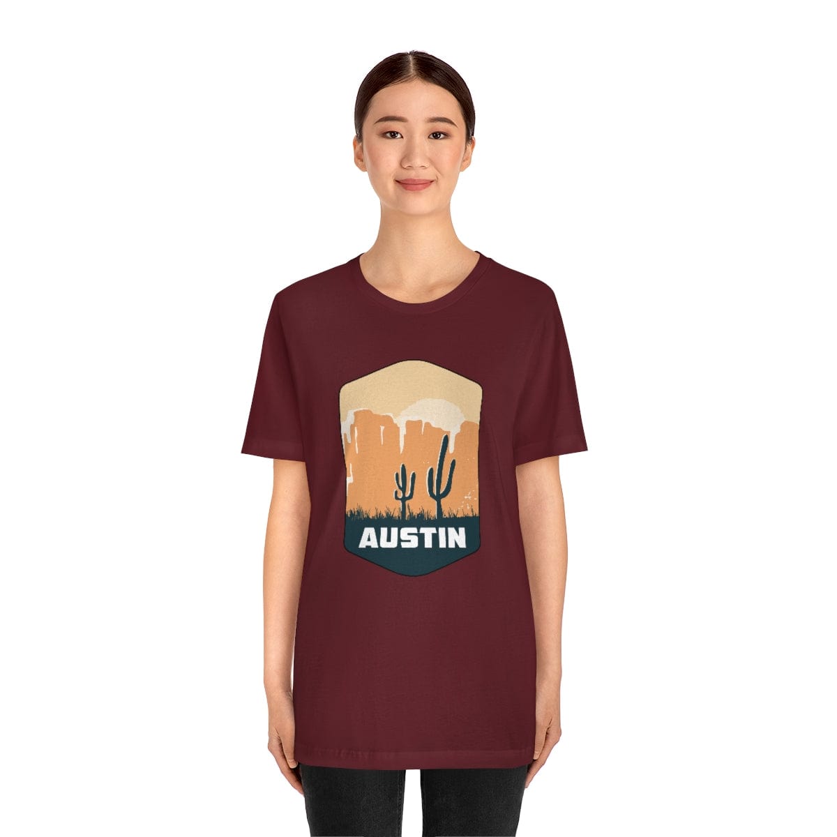 Austin Desertscape Badge- Short Sleeve Tee