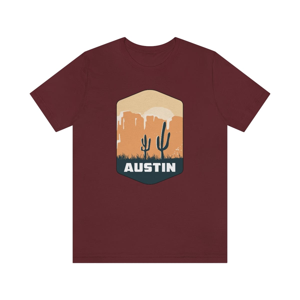 Austin Desertscape Badge- Short Sleeve Tee