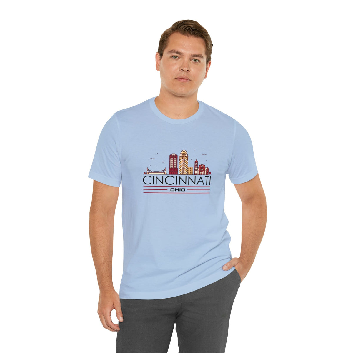 Cincinnati Downtown Glow - Short Sleeve Tee