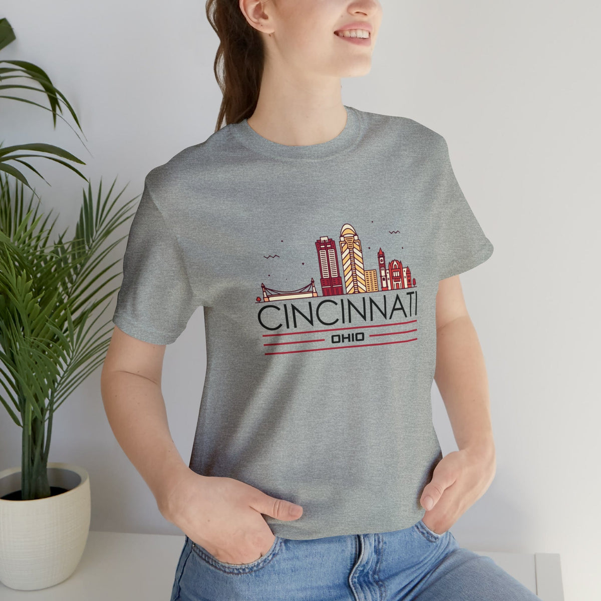 Cincinnati Downtown Glow - Short Sleeve Tee