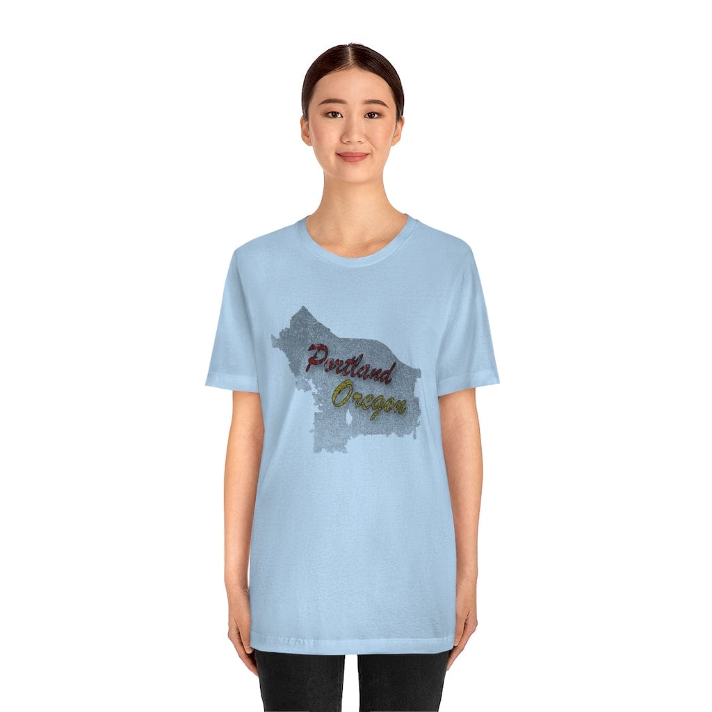 Portland Map - Short Sleeve Tee