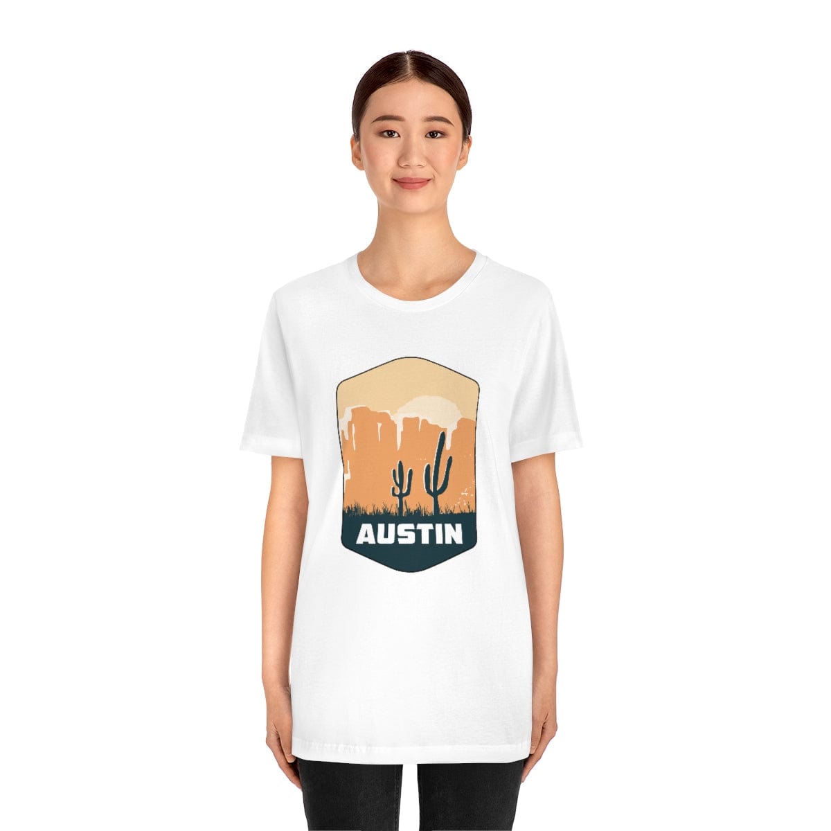 Austin Desertscape Badge- Short Sleeve Tee
